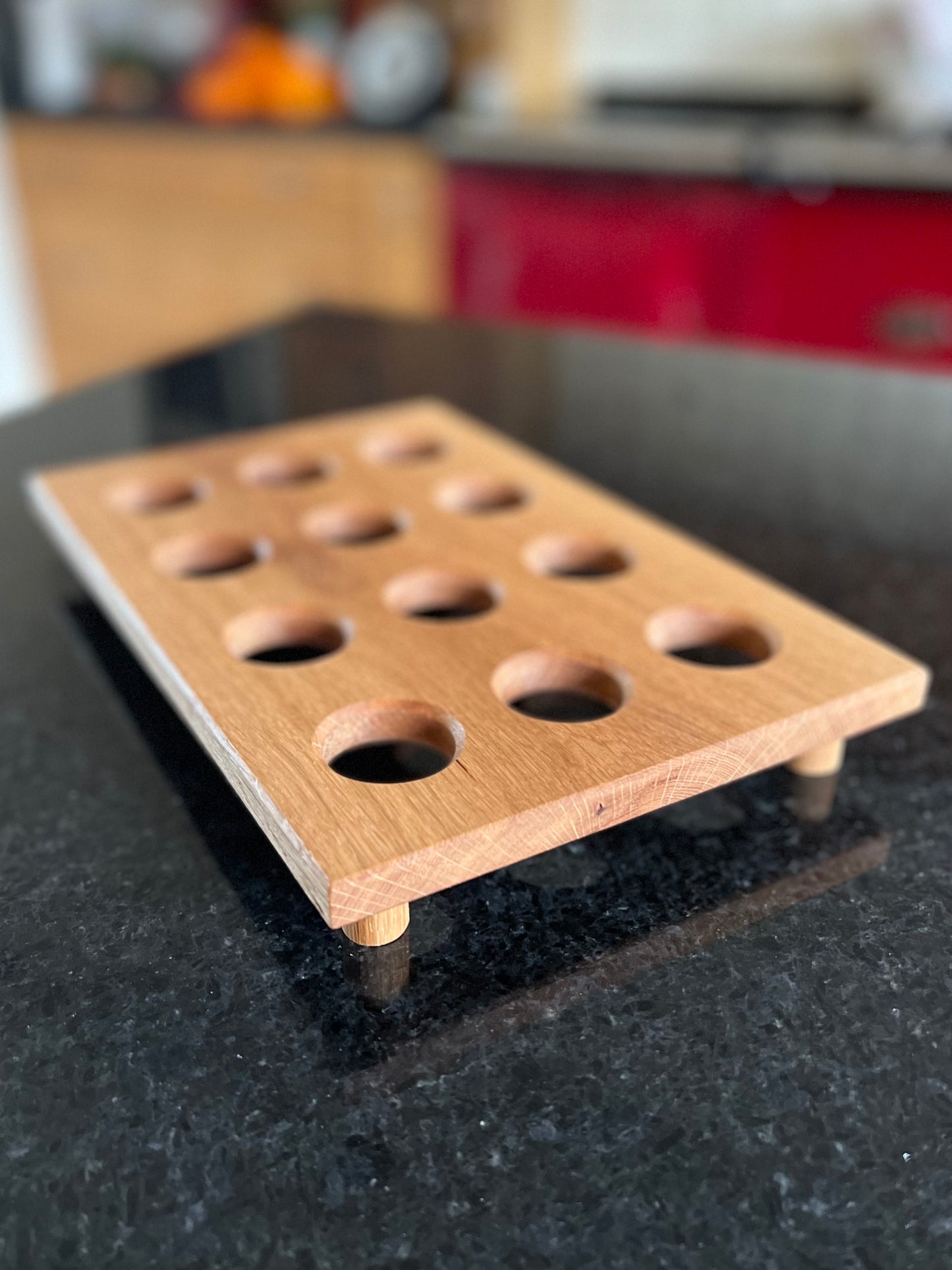 Oak Egg Rack