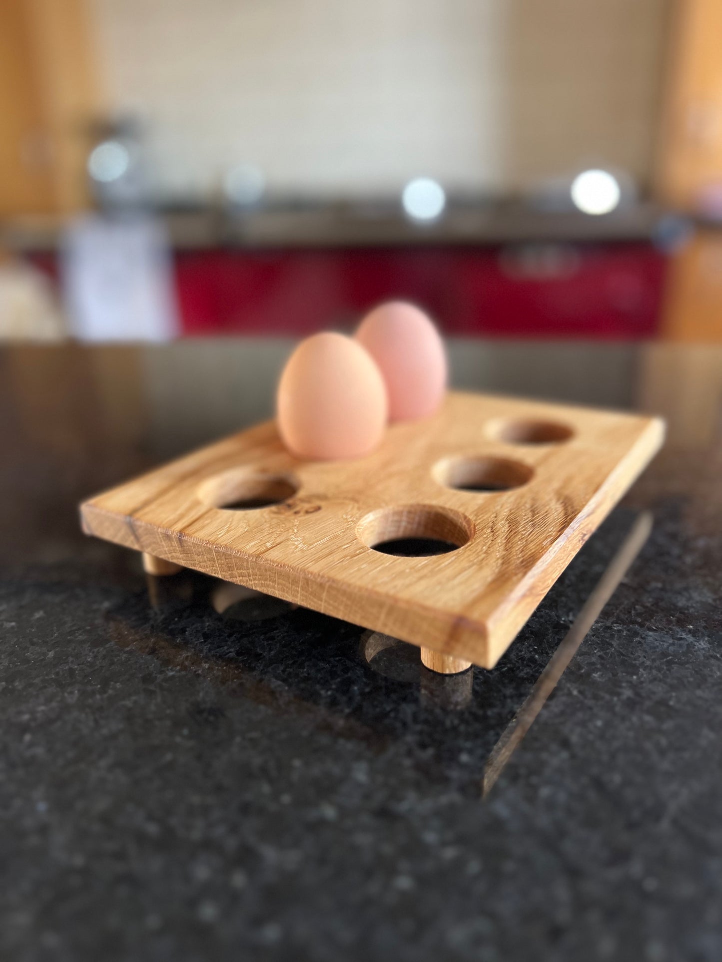 Oak Egg Rack