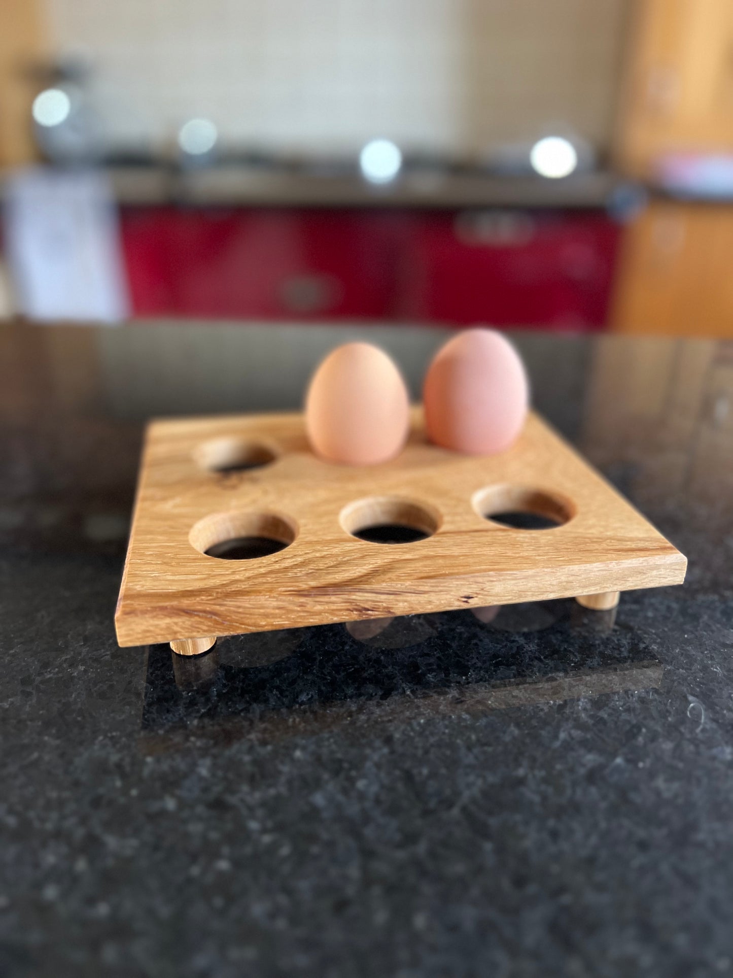 Oak Egg Rack